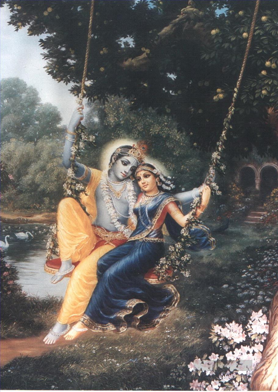 Radha Krishna 7 Hinduismus Ölgemälde